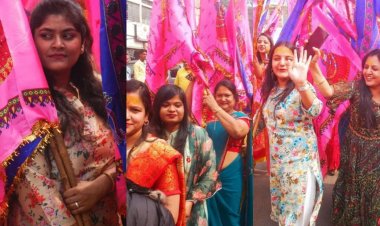 Dhanbad: श्री श्याम संकीर्तन महोत्सव शुरू, 351 महिलाओं ने निकाली निसान शोभायात्रा