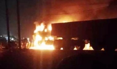 उत्तर प्रदेश: बांदा में स्कूटी सवार महिला को तीन किमी तक घसीट ले गया ट्राला, आग लगने से जिंदा जली