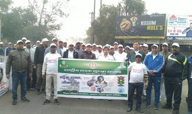 धनबाद: रन फॉर सेफ्टी के साथ सड़क सुरक्षा सप्ताह का समापन   