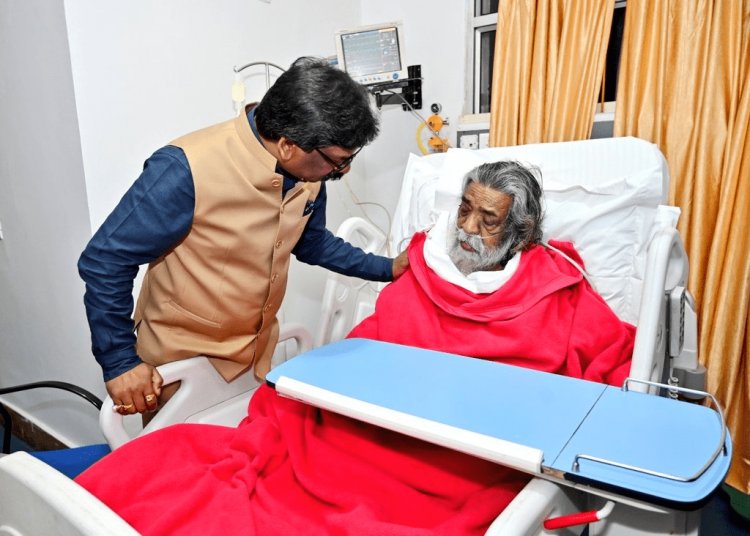 Jharkhand: JMM सुप्रीमो शिबू सोरेन की तबियत बिगड़ी, मेदांता में एडमिट, CM हेमंत ने हॉस्पिटल पहुंच जाना हालचाल