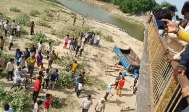 Uttar Pradesh: शाहजहांपुर जिले में बड़ा हादसा: पुल से नीचे गिरी ट्रॉली,11 लोगों की मौत, 31 घायल