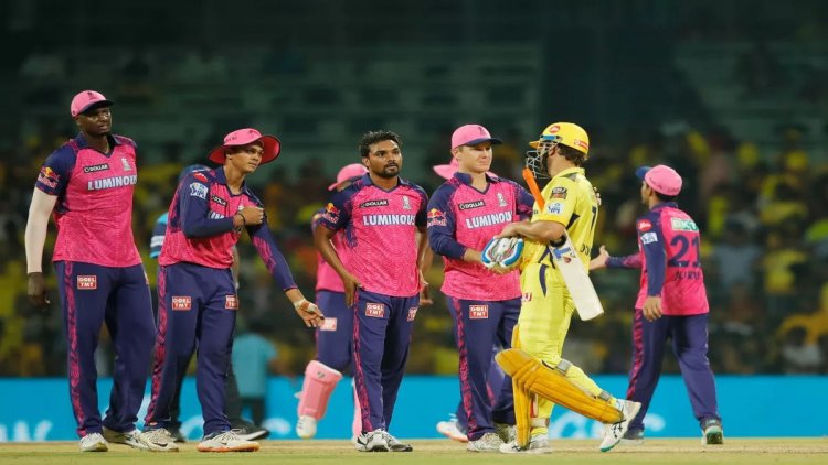IPL 2023 : राजस्थान रॉयल्स ने चेन्नई सुपर किंग्स को तीन रनों से हराया 