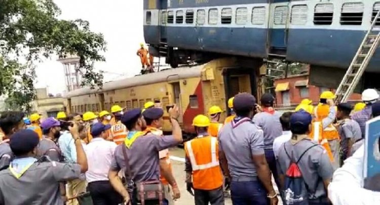 Dhanbad: एक्सीडेंट से निबटने के लिए रेलवे और NDRF का मॉक ड्रील