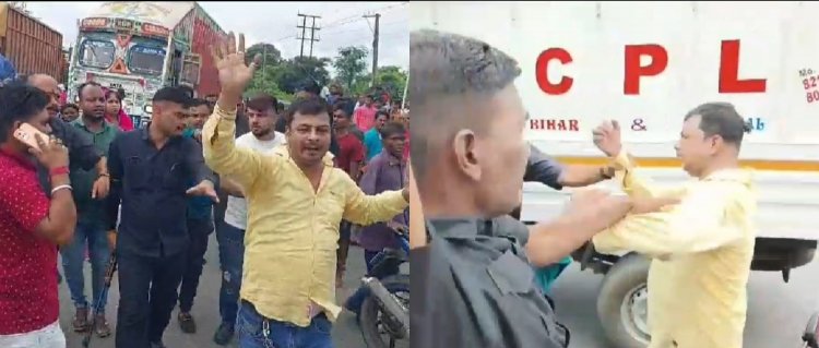 Dhanbad: कंटेनर से गौवंश की तस्करी, गौ रक्षा दल सदस्य की पिटाई, बीजेपी नेता पर लगा आरोप