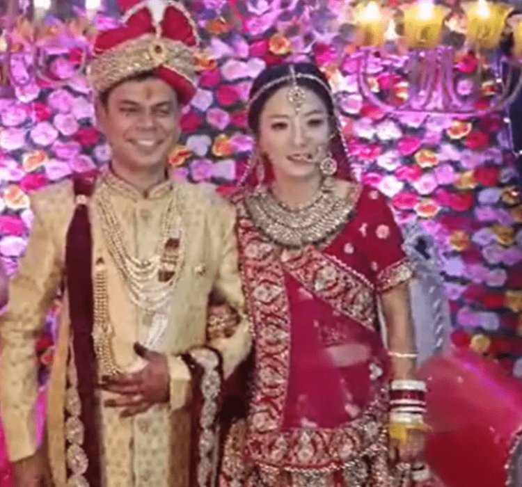 बिहारी लड़के से चीनी लड़की को हुआ लव, खगड़िया पहुंच हिंदू रीति रिवाजों से रचायी शादी