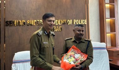 Dhanbad: धनबाद के नये SSP एचपी जनार्दन ने पदभार संभाला