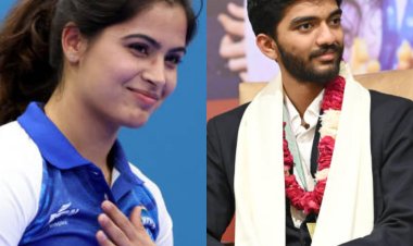 मनु भाकर , डी गुकेश समेत चार खिलाड़ियों को खेल रत्न और 32 को अर्जुन पुरस्कार
