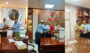 Dhanbad : CMOAI बीसीसीएल ब्रांच का डेलीगेशन डीसी,एसएसपी व सिटी एसपी से मिला