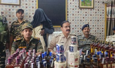 Jharkhand:पलामू पुलिस ने जब्त किया 10 लाख की अवैध विदेशी शराब, तस्कर अरेस्ट