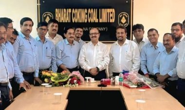 Dhanbad: बीसीसीएल के नवचयनित सीएमडी मनोज कुमार अग्रवाल का INMOSSA ने किया अभिनंदन