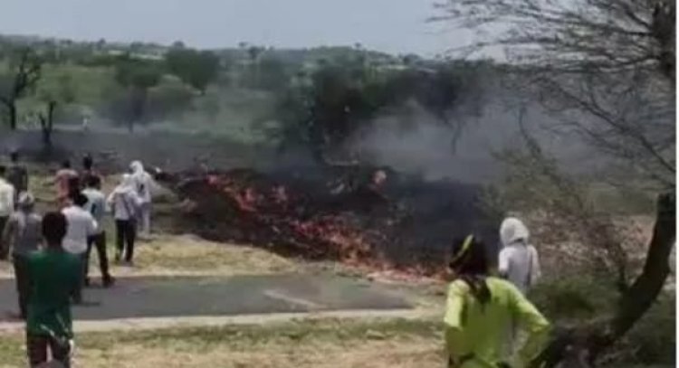 Rajasthan: राजस्थान के चूरू में लड़ाकू विमान 'जगुआर' क्रैश, दो पायलटों की मौत