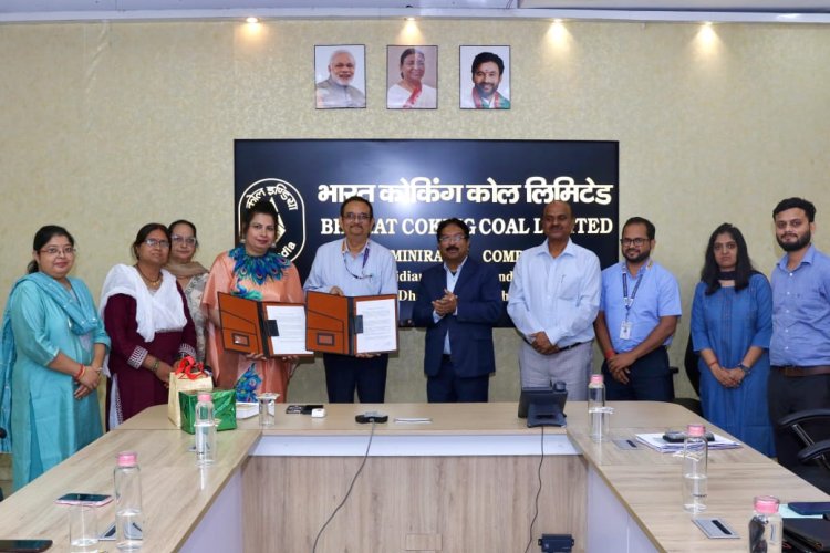 Dhanbad: BCCL और महिला विकास शिक्षण प्रशिक्षण समिति के बीच MOU