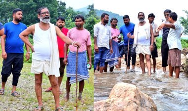 Jharkhand: नेमरा की गलियों और खेतों में घूम रहे हेमंत सोरेन, जल-जंगल-जमीन संग बचपन की यादों में खोए"