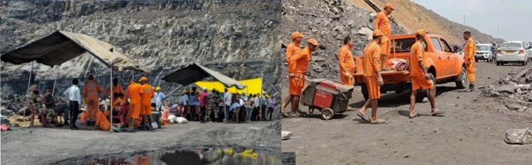 Dhanbad: कतरास माइंस हादसा में  NDRF ने रेस्क्यू ऑपरेशन तेज, ड्राइवर का बॉडी बरामद, पांच की मौत की आशंका