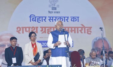 नीतीश ने रचा इतिहास, 10वीं बार बने बिहार के CM, NDA के 26 मंत्रियों ने ली शपथ