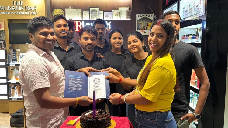धनबाद का ‘R LAUNCH SALON’ बना ग्लोबल स्टार: गिनीज वर्ल्ड रिकॉर्ड में भागीदारी से शहर का नाम रोशन
