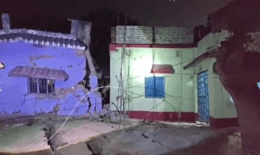 धनबाद में फिर धरती फटी: टंडाबाड़ी बस्ती में भयावह भू-धंसान, 20 घर जमींदोज, NH-32 जाम