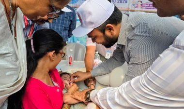 धनबाद में सदर अस्पताल से शुरू हुआ पल्स पोलियो अभियान,4.24 लाख बच्चों को मिलेगी जीवनरक्षक खुराक