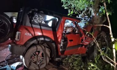 इलाज के लिए निकले थे, मौत ने रास्ते में घेरा! ओडिशा में थार पेड़ से टकराई, झारखंड के एक ही परिवार के 3 लोगों की मौत