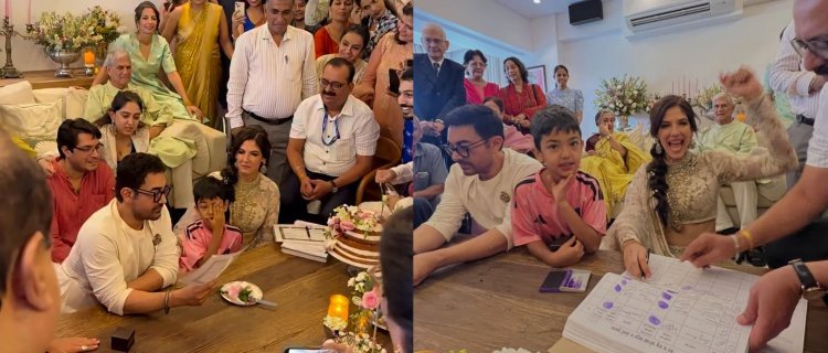 61 की उम्र में तीसरी बार दूल्हे बने आमिर खान, गर्लफ्रेंड गौरी स्प्रैट से रचाई शादी; अंबानी-आशुतोष समेत कई दिग्गज पहुंचे