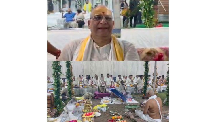 धनबाद: समाजसेवी परशुराम सिंह का वैदिक रीति से ऐतिहासिक वृषोत्सर्ग श्राद्ध संपन्न, 40 आचार्यों ने कराया अनुष्ठान