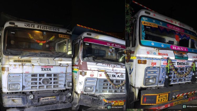 Dhanbad: BCCL का कांटा खराब , फिर भी चालान में सटीक वजन! कतरास में 5 हाईवा जब्त, FIR